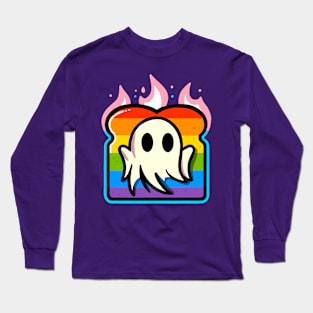 LGBT+ Pride Ghost on Toast Long Sleeve T-Shirt